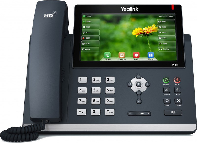 Yealink SIP-T48S Corded Landline Phone(Black)