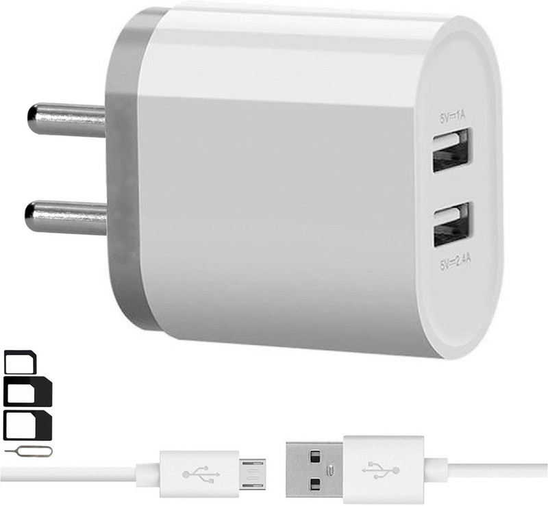 ShopReals Wall Charger Accessory Combo for Videocon Graphite V45BD, Videocon Krypton 30, Videocon Delite 11, Videocon Delite 21, Videocon Graphite1 V45ED, Videocon Krypton3 V50JG, Videocon Cube 3, Videocon Ultra30, Videocon Infinium Z45Q Star, Videocon Krypton V50DA, Videocon Zest V35CB, Videocon Ch