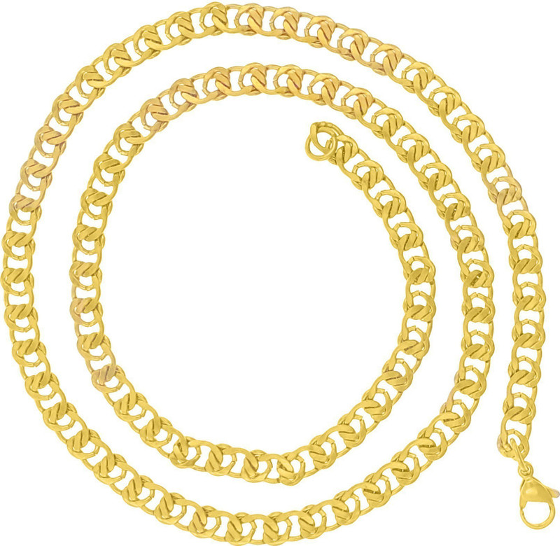 saizen Saizen CH192 Classic Gold Tone Cascade Chain for men/boys/boyfriend/husband & unisex Gold-plated Plated Stainless Steel Chain
