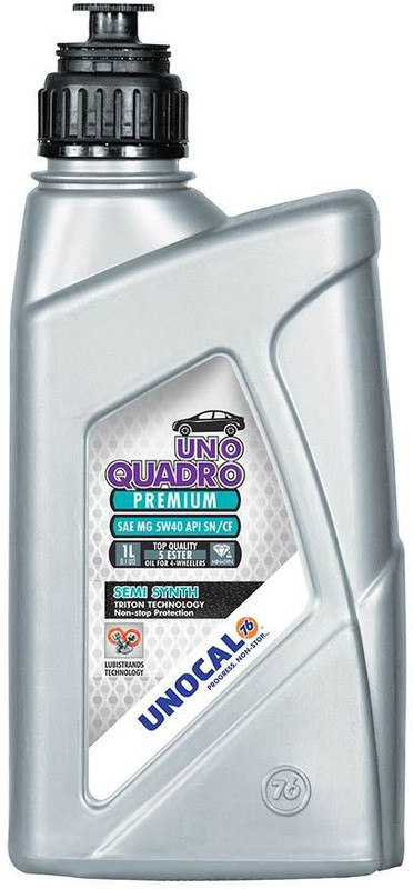 unocal76 UNO QUADRO PREMIUM SAE MG 5W40 SN/CF UNO QUADRO PREMIUM SAE MG 5W40 SN/CF Engine Oil(1 L)