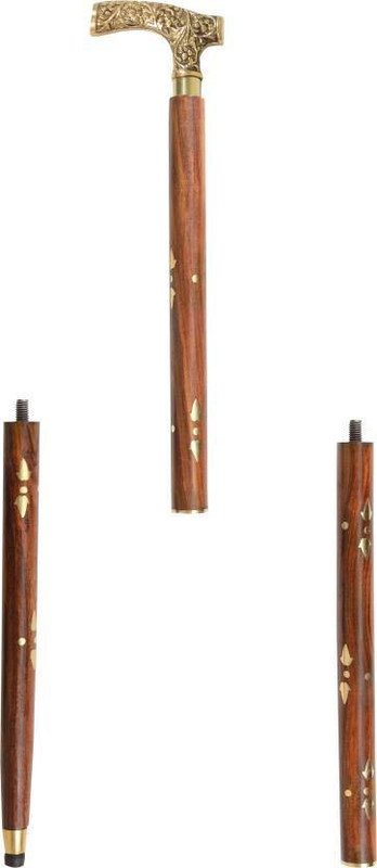 nandinikunj HANDMADE WOODEN FOLDING WALKING STICK Walking Stick