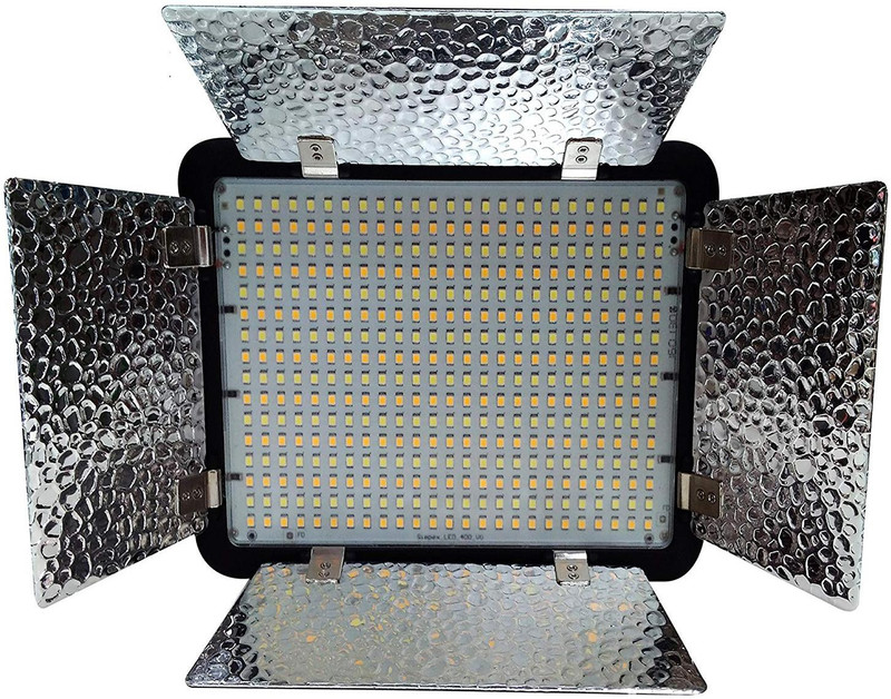 Simpex 400 Led Video Light kit | Light Stand | Umbrella Mount | Eloies AC/DC Power Adapter 400 Camera LED Light(Batteries Included)