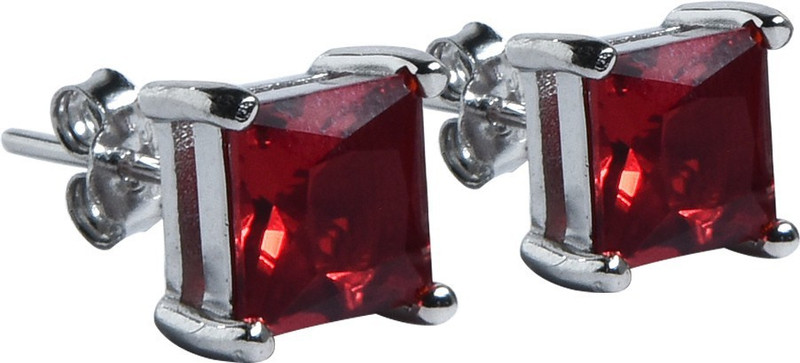 lucky choice 92.5 Pure Sterling-Silver American Diamond Stud Earrings (5MM) For Boys and Girls Cubic Zirconia Silver Stud Earring