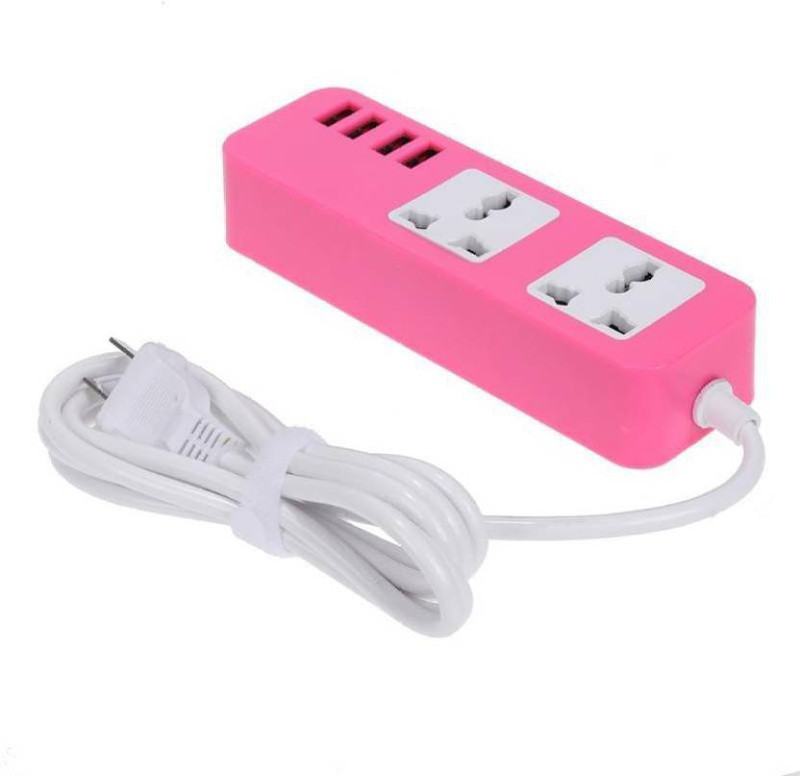 ewave Universal USB Socket 1.8 Meter Long, Flame Retardant 4 USB 2 Socket 4 A Three Pin Socket