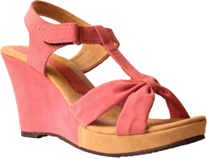 Spellio Women Pink Wedges
