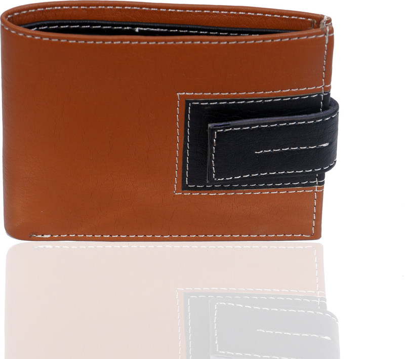 samtroh Men Tan Artificial Leather Card Holder(6 Card Slots)