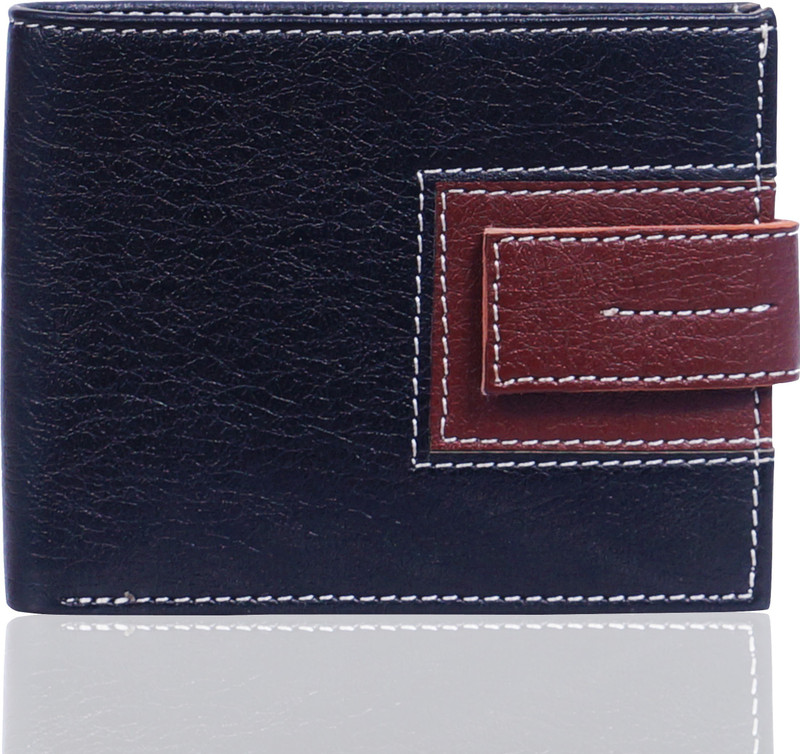 samtroh Men Black Artificial Leather Card Holder(6 Card Slots)