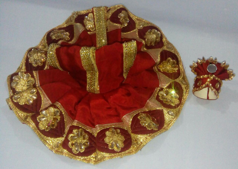 damodarkrishna Deity Dress, Krishna Ji Dress, Kanha Ji Dress, Laddu Gopal Ji Dress, Poshak Dress(Silk)