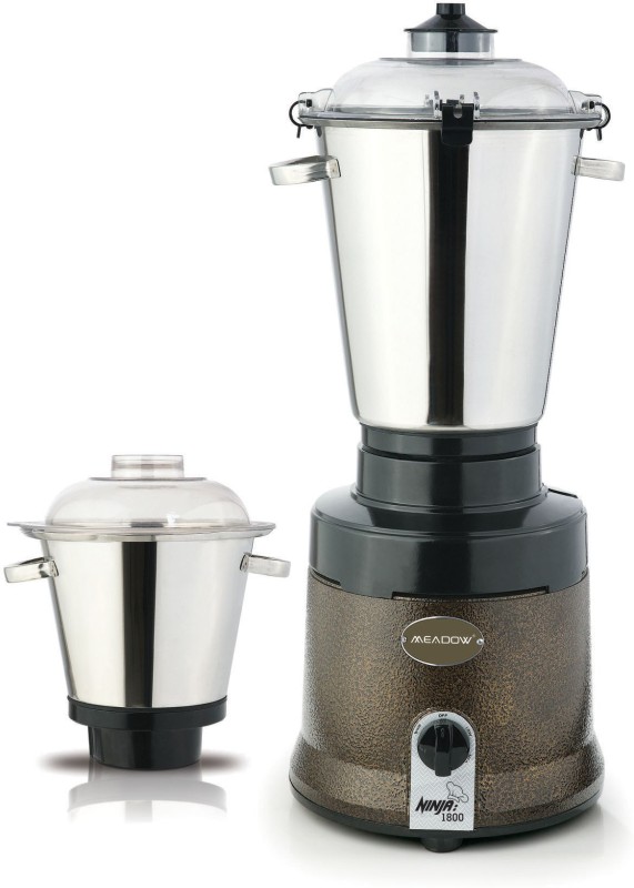 meadow commercial Ninja 1800 240 W Mixer Grinder(Grey, 2 Jars)