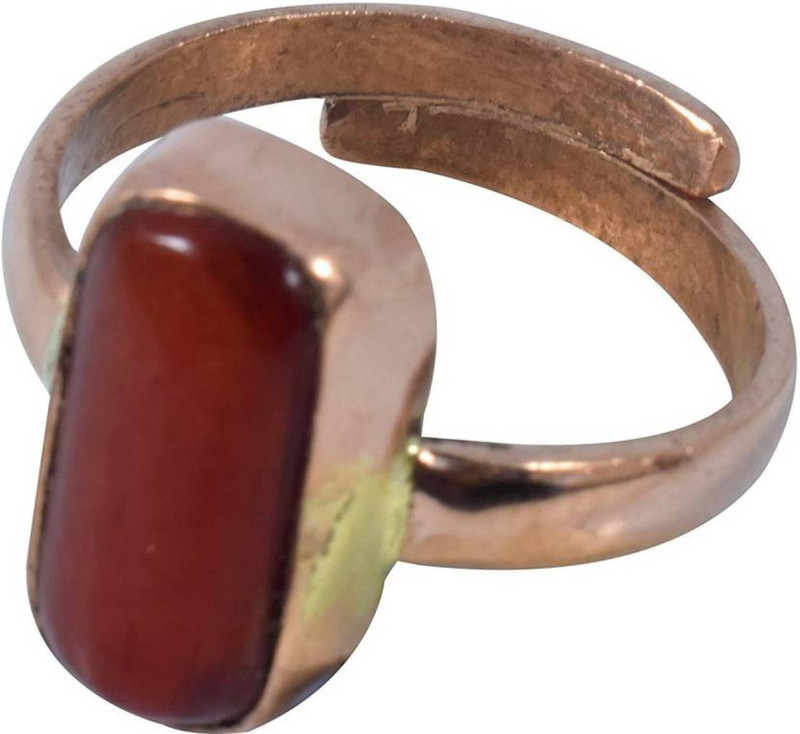 sovam Gemstones Ring 6.25 Ratti Red Coral (Moonga) Panch Dhatu Adjustable Ring Stone Ring Stone Ring