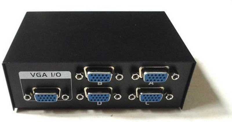 PAC TV-out Cable 2 Port usb 2.0/VGA Switch Box(Black, For TV)