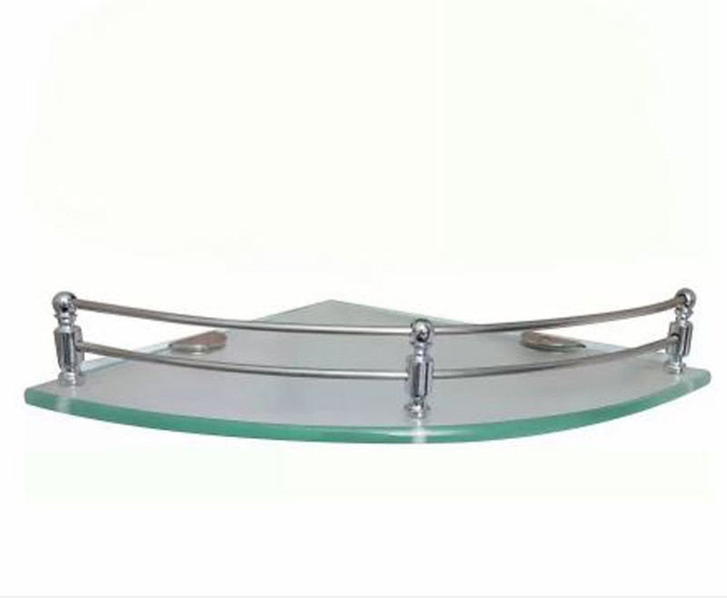 meera crystal world Glass corner shelf 9 x 9 " Shelf Bracket(Glass)