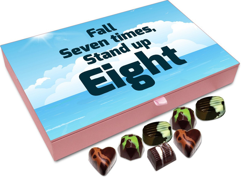 Chocholik Gift Box - Fall Seven Times, Stand Up Eight - 12pc Truffles(144 g)