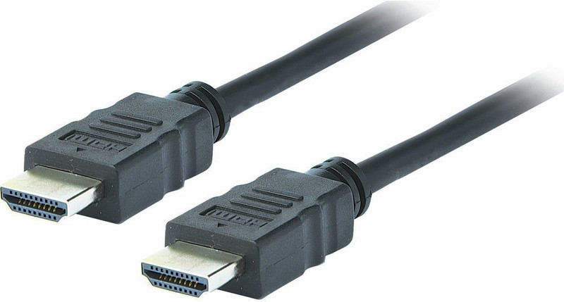 Leuci High Speed HDMI to HDMI Male HDMI Cord TV Lead 1.4V Ethernet 3D Full HD 1080p - 1.5 m HDMI Cable(Compatible with Mobile, Laptop, Tablet, Mp3, Gaming Device, Black, One Cable)