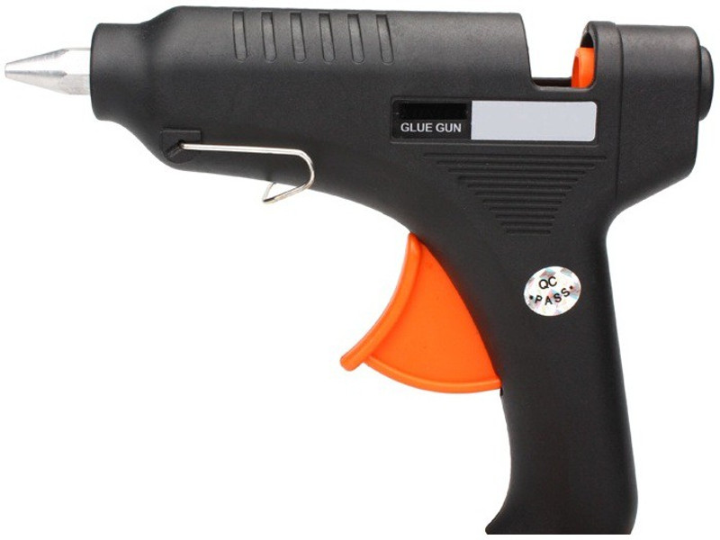 bandook Hot Melt Glue Gun- 60W with On/Off Switch, LED Indicator and 3 Adhesive Milky Glue Sticks for Art & Craft and General Repairs Standard Temperature Corded Glue Gun(7 mm)