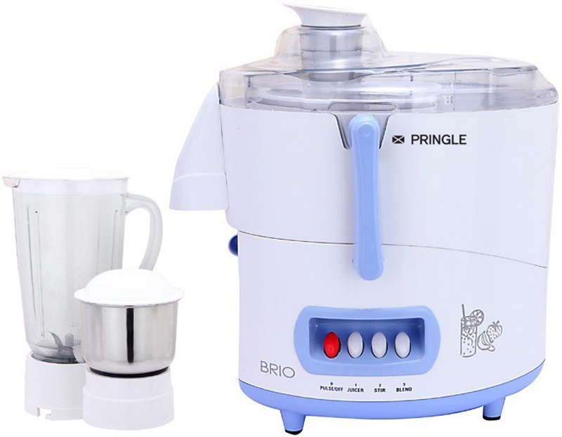 Pringle Juicer Mixer Grinder BRIO 500 W Juicer Mixer Grinder(Sky Bule, 2 Jars)