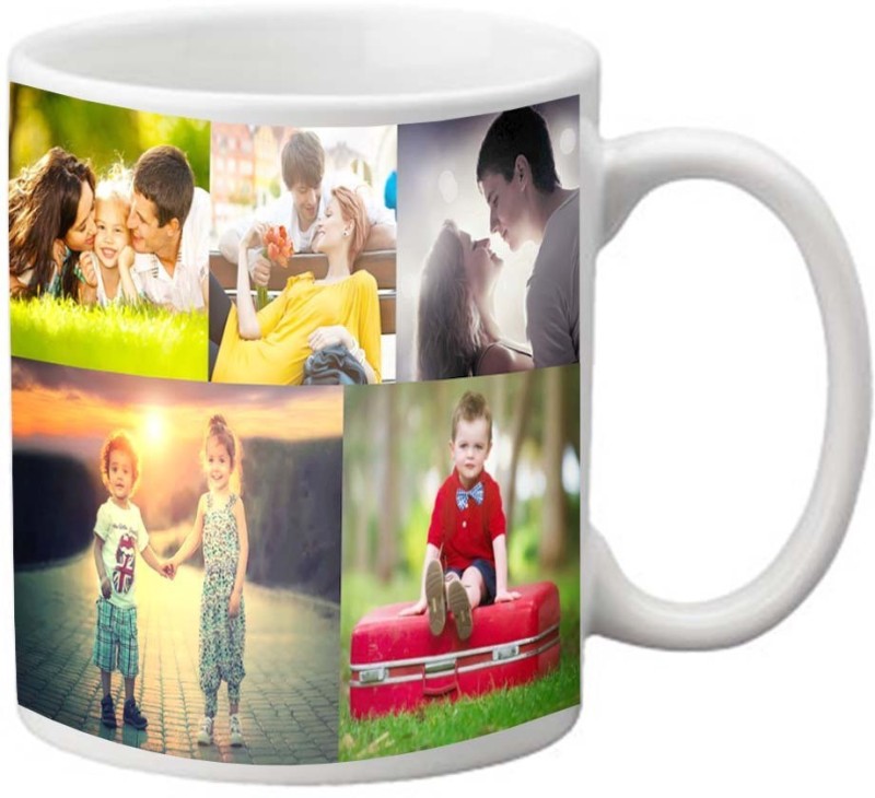 Personalized Masters Customized with 10 Photo Collage Gift Ceramic Coffee Mug(350 ml)