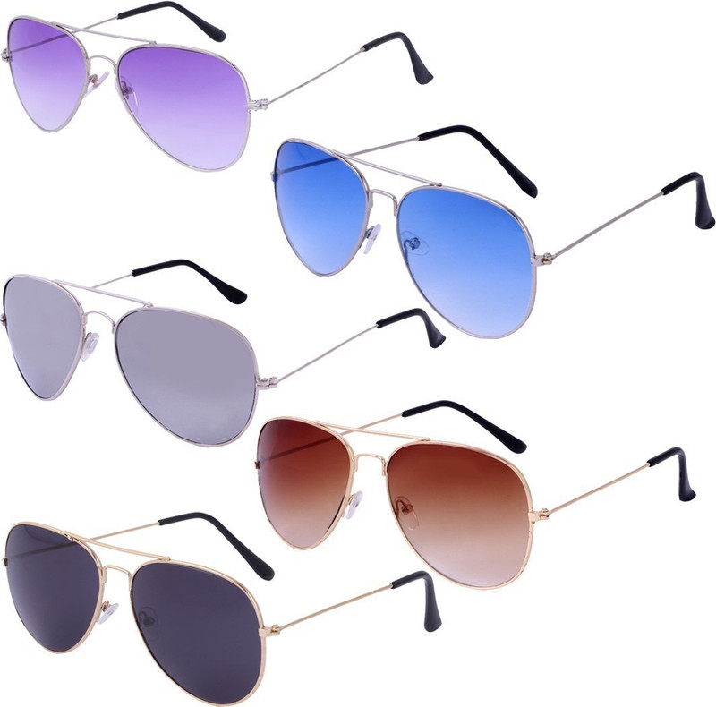 Amour Propre Aviator Sunglasses(Multicolor)