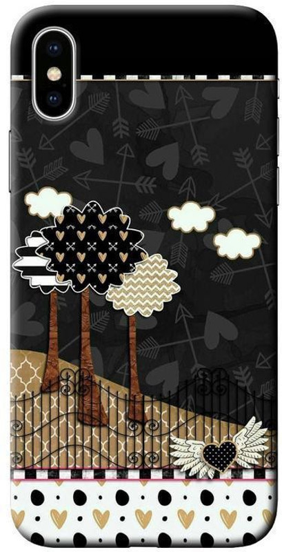 codecor Back Cover for Apple iPhone X(black, Hard Case)