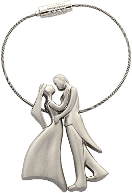 true traders True Traders romantic couple key chain Key Chain(Silver)