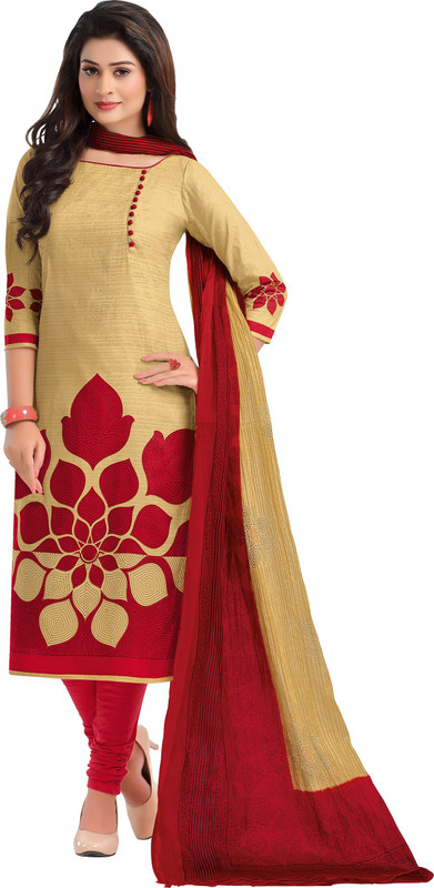 Reya Crepe Floral Print Kurta & Churidar Material(Un-stitched)
