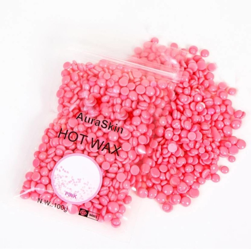 dios Depilatory strip less hair remover No Strip Hard Beads Brazilian Hot Film Wax Rose Pink Wax (100 g) Wax(100 g)