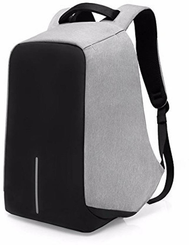mv telecom 15.6 inch Laptop Backpack(Black, Grey)