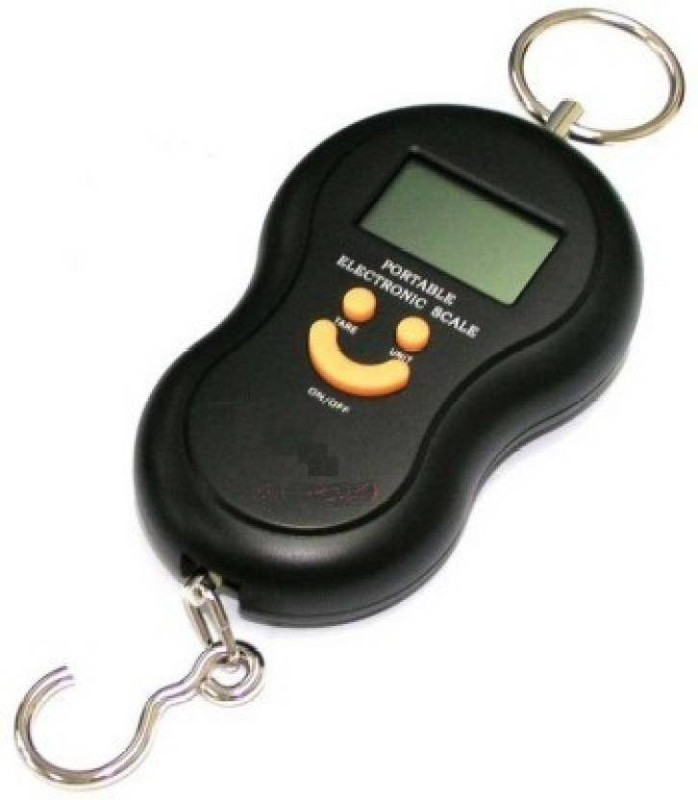 Zeom Multicolor Portable Electronic Digital Lcd Screen Scale For Travel Luggage Home Weighing Scale  (Black) Weighing Scale(Black)