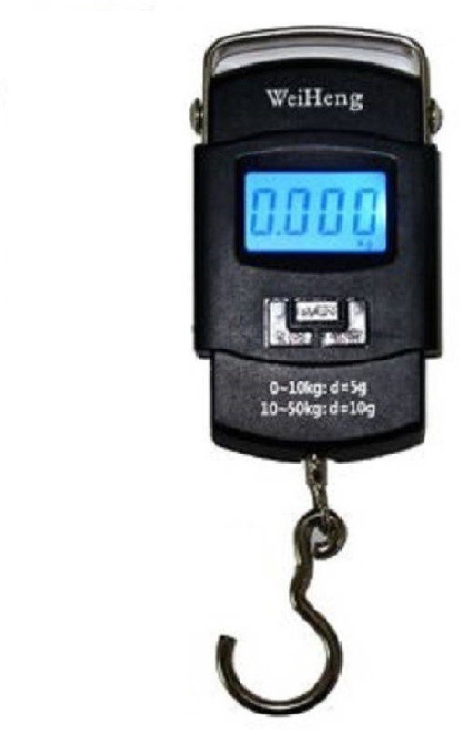 Zeom Portable Luggage Travel 50Kg Weighing Scale  (Black) Weighing Scale(Black)