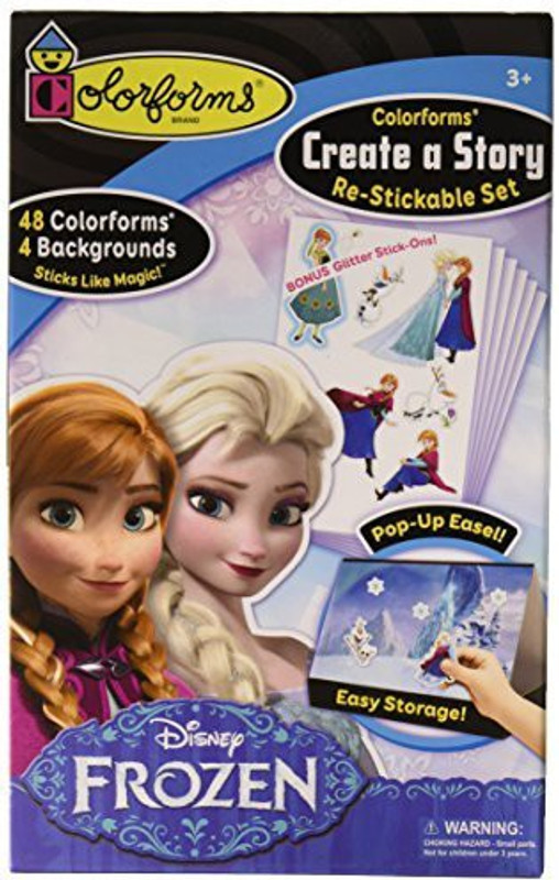 Colorforms Brand Frozen Create a Story Restickable Set
