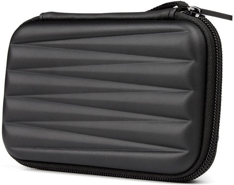 Techista Back Cover for WD My Passport 1 TB Wired External Hard Disk Drive(Black, Artificial Leather)