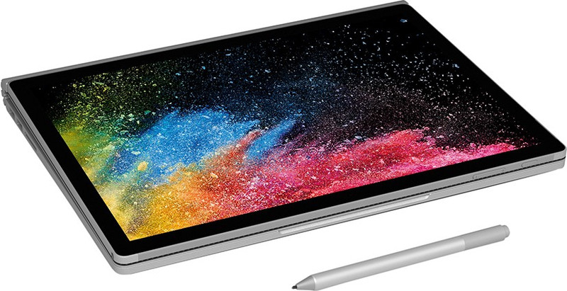 Microsoft Surface Book 2 Core i5 7th Gen - (8 GB/256 GB SSD/Windows 10 Pro) 1832 2 in 1 Laptop(13.5 inch, Silver, 1.53 kg)