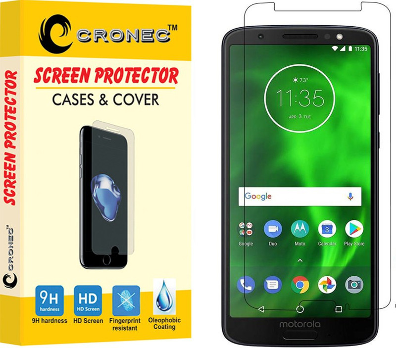 cronec Tempered Glass Guard for Motorola Moto G6(Pack of 1)