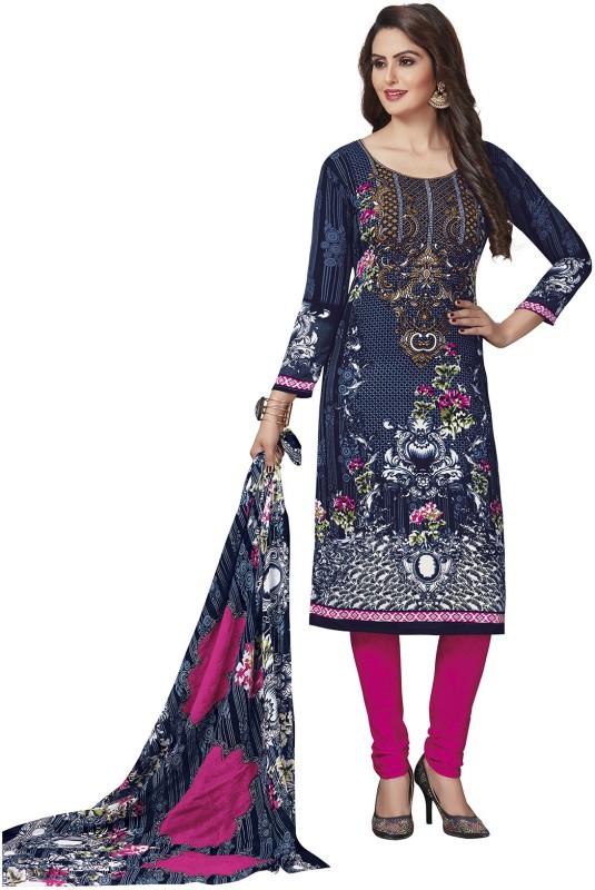 Ishin Polycotton Printed Salwar Suit Material(Unstitched)