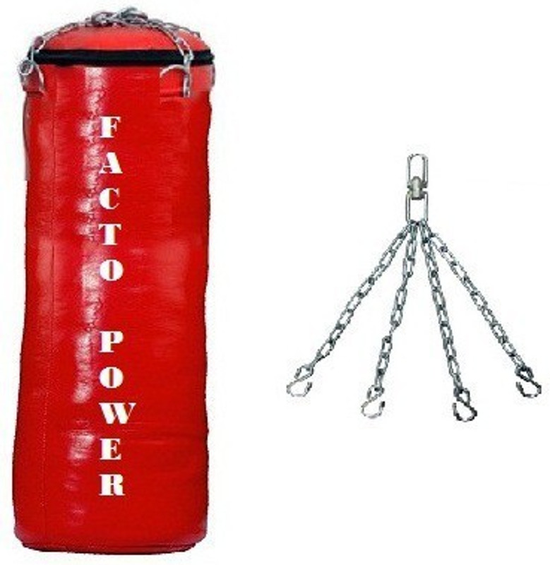 FACTO POWER 2 FEET LONG , SRF - STANDARD MATERIAL , UNFILLED WITH HANGING CHAIN Hanging Bag(3, 1 kg)