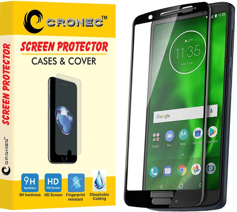 cronec Tempered Glass Guard for Motorola Moto G6(Pack of 1)