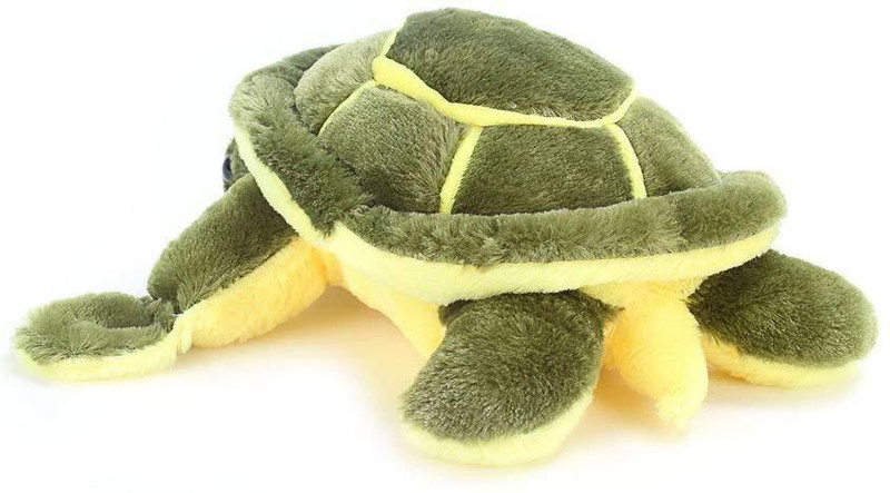 nanda trader Stuffed Soft Cute Green TURTLE Plush Toy, best for Christmas & new year gift  - 17 cm(Green)