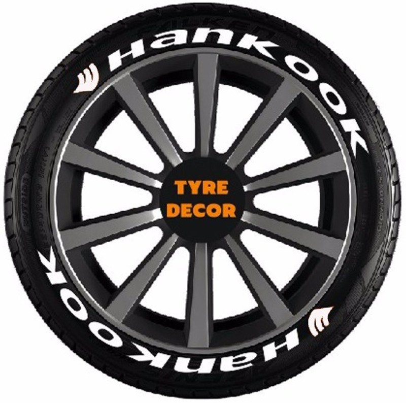 tyredecor Decorative Sticker for Sides(White)