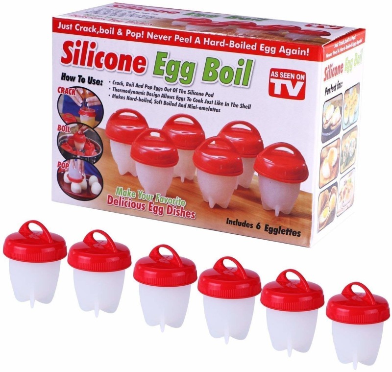 Arura AR1179-silicone egg boil -1 Cupcake Maker(Red, White)