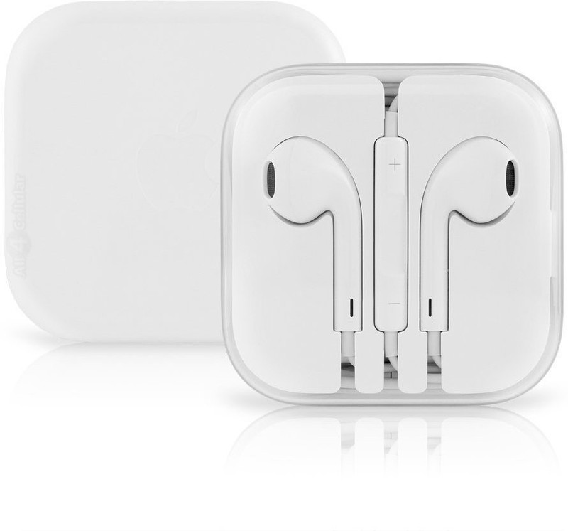 izac 3.5 MM Stereo Earphone Wired Headset with Mic(White, In the Ear)