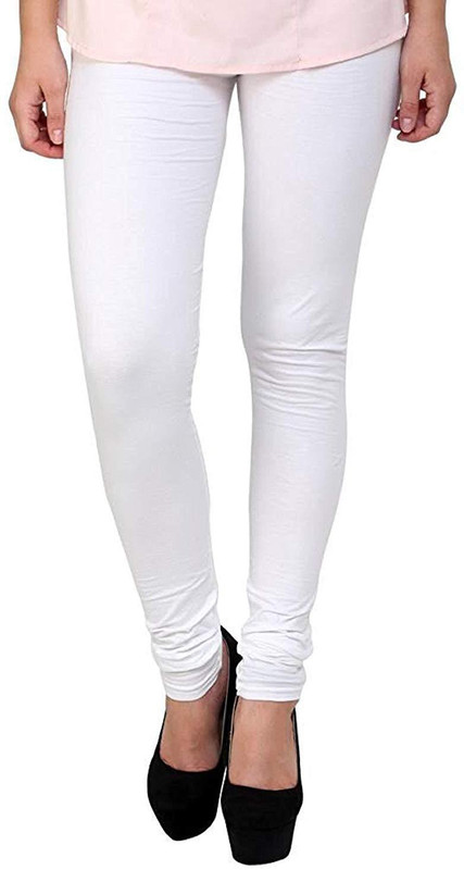 7sparrows Churidar  Legging(White, Solid)