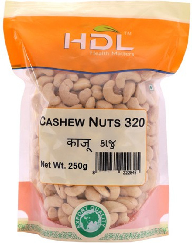 hdl Cashew Nuts W320 Premium 250Gm Cashews(250 g)