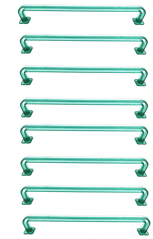 bludug Pack of 8 Unbreakable Green Color21 inch Towel rod, Towel Holder for Bathroom and Kitchen With 1 Year Warranty Green Towel Holder(PP (Polypropylene))