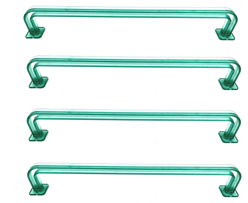 bludug Pack of 4 Unbreakable Green Color 21 inch Towel rod, Towel Holder for Bathroom and Kitchen With 1 Year Warranty Green Towel Holder(PP (Polypropylene))
