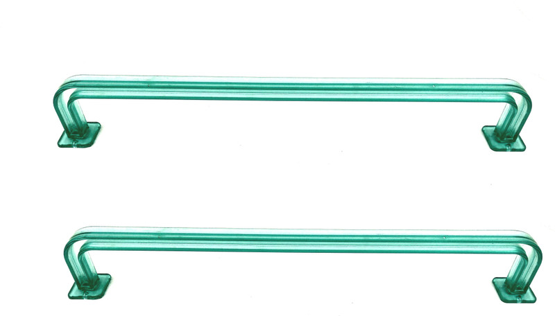 bludug Pack of 2 Unbreakable Green Color 21 inch Towel rod, Towel Holder for Bathroom and Kitchen With 1 Year Warranty Green Towel Holder(PP (Polypropylene))