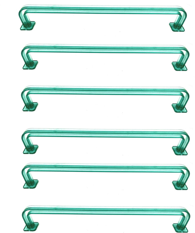bludug Pack of 6 Unbreakable Green Color 21 inch Towel rod, Towel Holder for Bathroom and Kitchen With 1 Year Warranty Green Towel Holder(PP (Polypropylene))