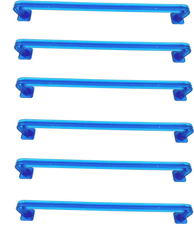 bludug Pack of 6 Unbreakable Blue Color 21 inch Towel rod, Towel Holder for Bathroom and Kitchen With 1 Year Warranty Blue Towel Holder(PP (Polypropylene))