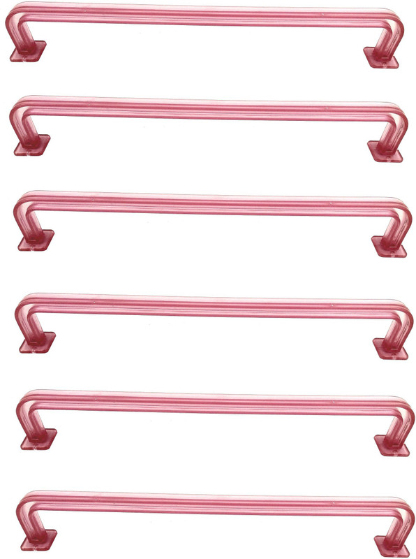 bludug Pack of 6 Unbreakable Pink Color 21 inch Towel rod, Towel Holder for Bathroom and Kitchen With 1 Year Warranty Pink Towel Holder(PP (Polypropylene))