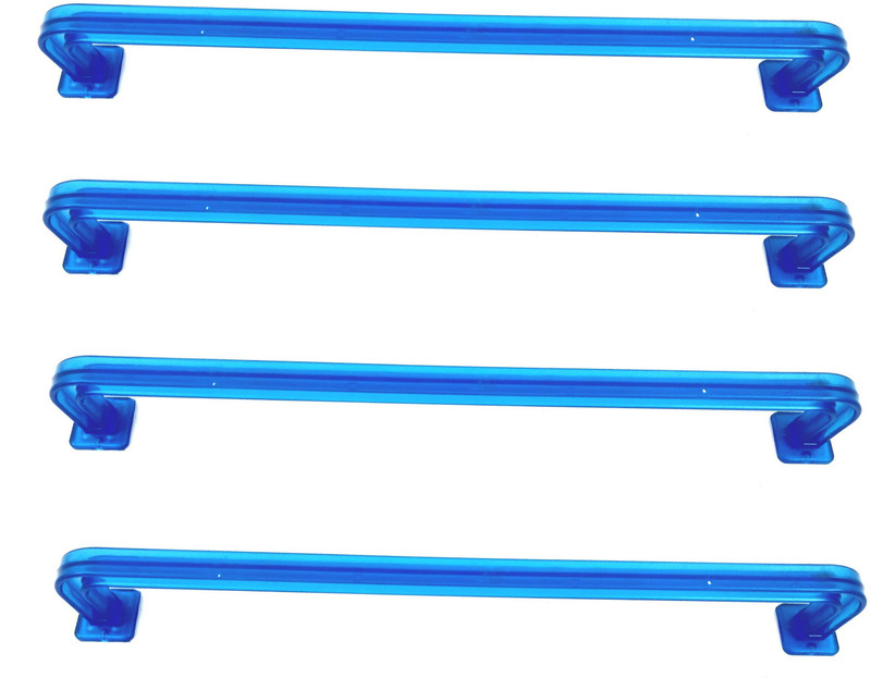 bludug Pack of 4 Unbreakable Blue Color 21 inch Towel rod, Towel Holder for Bathroom and Kitchen With 1 Year Warranty Blue Towel Holder(PP (Polypropylene))