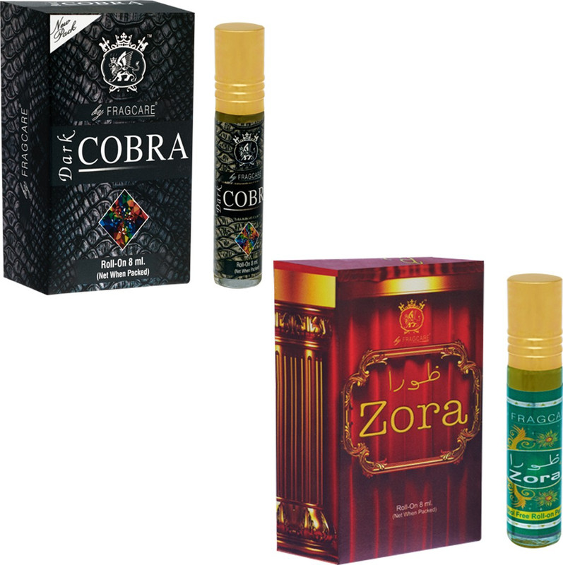 FRAGCARE ATTAR COBRA,ZORA Each 8 ml (Set of 2 ) Floral Attar(Floral)